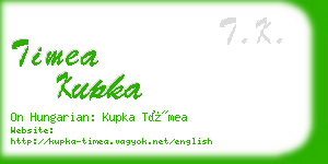 timea kupka business card